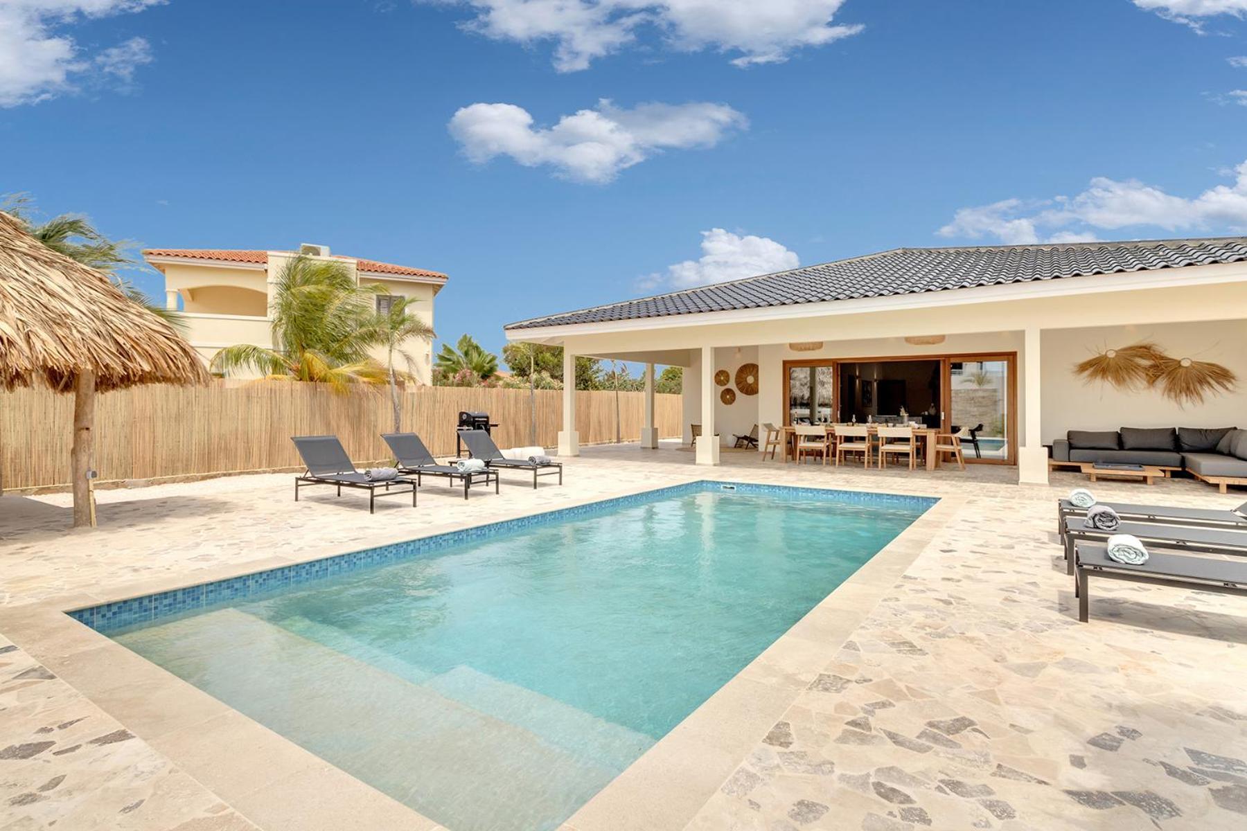 Casa Madera With Large Garden And Private Pool Vila Kralendijk  Exterior foto